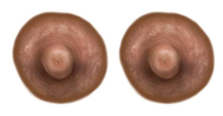 Medium Brown Nipple Temporary Tattoos (S)