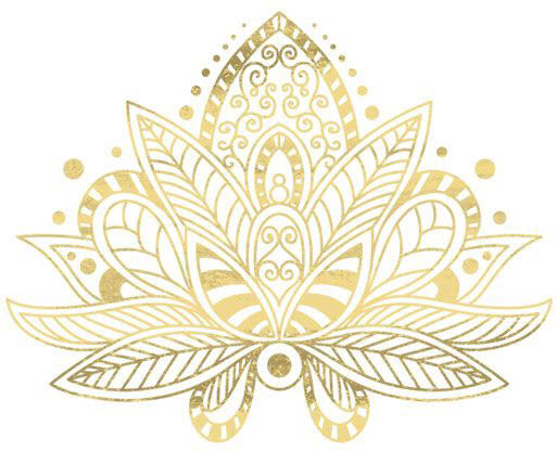 Metallic Gouden Lotus Tattoo