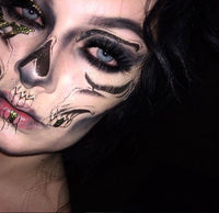 Metallic Gold Skull Costume Tattoo