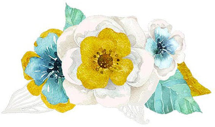 Aquarell Knickenten Blumen Prismfoil Tattoo