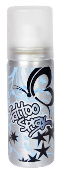 Spray Tatuaggio Argento Mezzanotte 50 ml + 3 Stencil