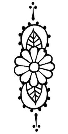 Minimalistische Blume Tattoo