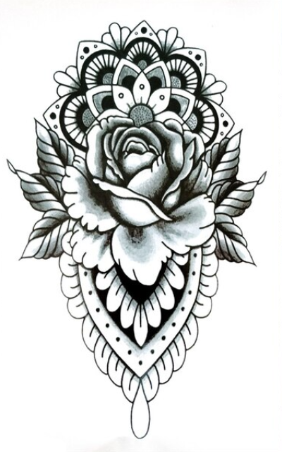Tatuaggi temporanei minimalisti con fiori di loto – Tattoo for a week