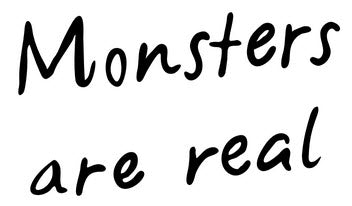all monsters are human tattoo Monsters Are Real Tattoo – Tattoo for a week