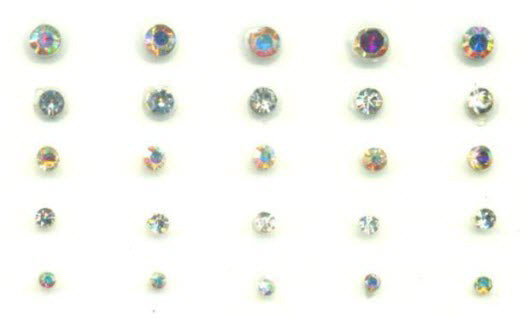 Multicolor Body Gems (25 Body Crystals)