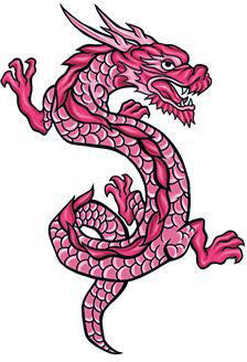 Mythischen Roten Drachen Tattoo