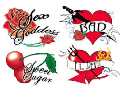 Naughty Hearts & Cherry Tattoo