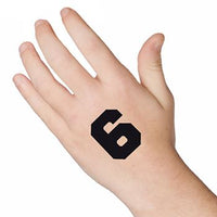 Number 6 (Six) Tattoo
