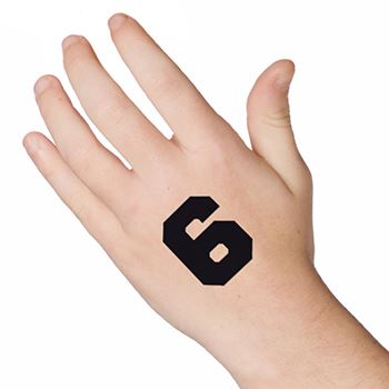 Cijfer 6 (Zes) Tattoo