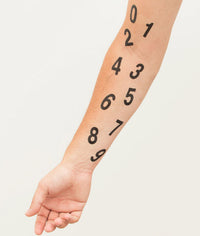 Numbers Pack - Tattoonie (10 tatuajes)