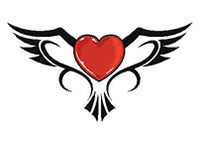 Tatuaje Del Corazón Del Pájaro