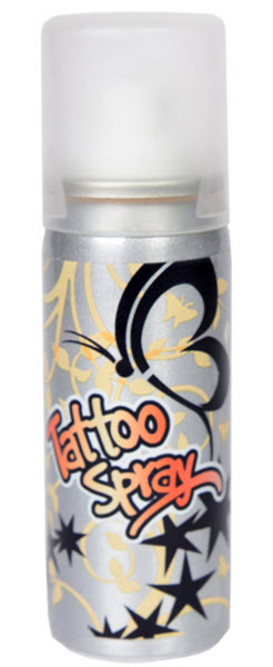 Spray Tatuaggio Mango Tango Arancione 50 ml + 3 Stencil