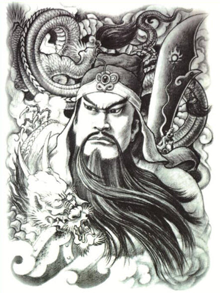 Orientalischen Krieger Tattoo