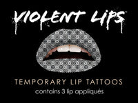 Origami Violent Lips (Conjunto de 3 Tatuagens Labiais)