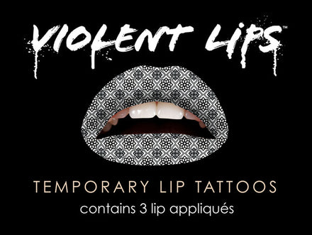 Origami Violent Lips (3 Lippen Tattoo Sätze)
