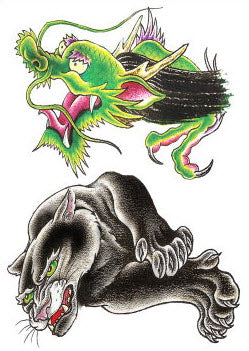 Panthère & Dragon Tattoos