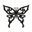 Tatuaje de Mariposa Negra 1