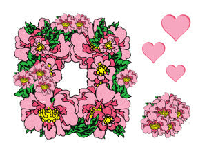 Fleurs Roses Pastie Tattoo