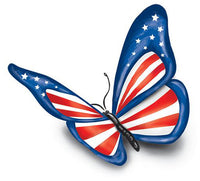 Patriotischer Schmetterling Tattoo