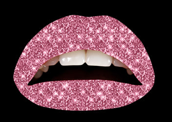 Pink Glitteratti Violent Lips (3 Lip Tattoo Sets)