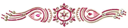 Pink India Body Crystal Band Jewelry Sticker