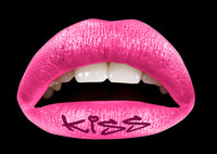 Pink Kiss Violent Lips (3 Lippen Tattoo Sätze)