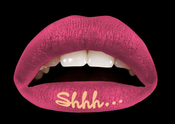 Pink Shhh... Violent Lips (3 Conjuntos Del Tatuaje Del Labio)