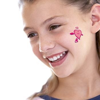 Roze Valentijn Harten Tattoo