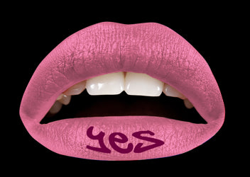 Pink "Yes" Violent Lips (3 Lippen Tattoo Sets)