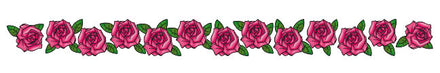Tatuaggio Bracciale Di Rose Rosa