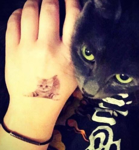 Speelse Kitten Tattoo