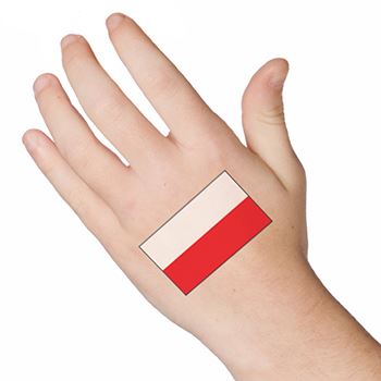 Poland Flag Tattoo