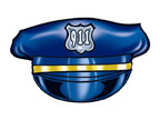 Sombrero De La Policía Tatuaje