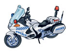 Polizei Motorrad Tattoo