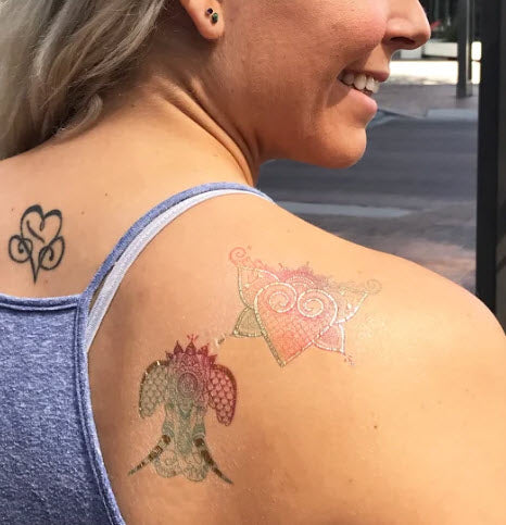 Heart Prismfoil Tattoo