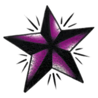 Prismfoil Purple Star Tattoo