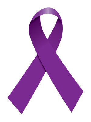 40 Purple Ribbon Temporary Tattoos: Pancreatic Cancer - Etsy