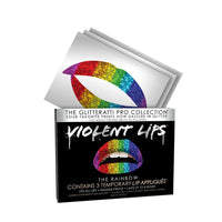 Rainbow Glitteratti Violent Lips (3 Lip Tattoo Sets)
