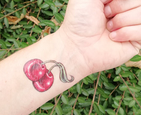 Tatuagem Cerejas Vermelhas
