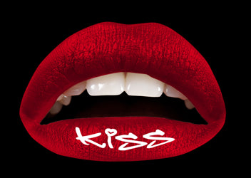 Red Kiss Violent Lips (3 Lippen Tattoo Sätze)