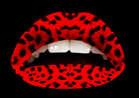 Red Leopard Violent Lips