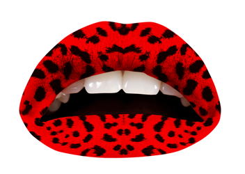 Red Leopard Violent Lips