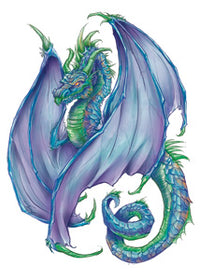 Regal Green Dragon Tattoo