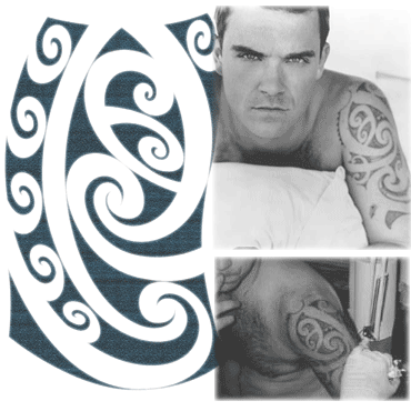 Robbie Williams - Tatuaggio Maori