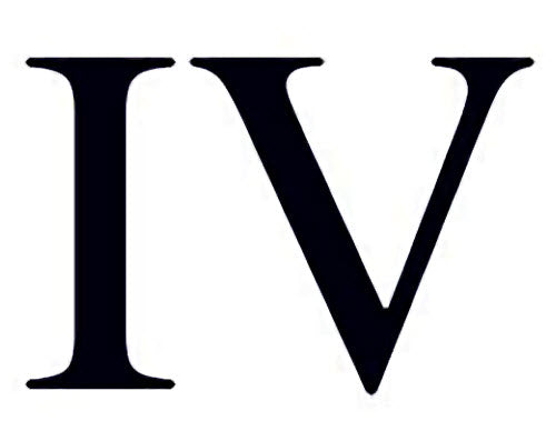 Roman Numeral 4 (Four) Tattoo (3 tattoos) – Tattoo for a week