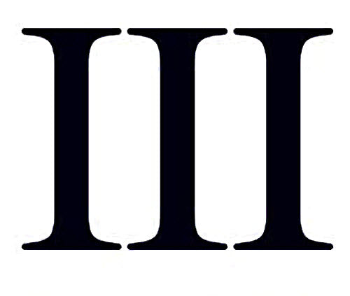 Roman Numeral 3 Designs Red Roman Numeral Iii Red Roman Numeral III
