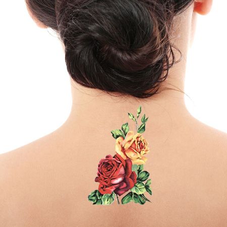 Roses En Fleurs Tatouage