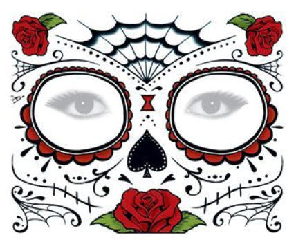 Masque Visage Roses Tattoo