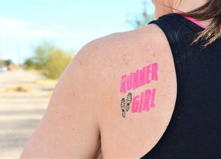 Runner Girl Tatuaje