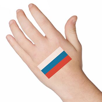 Russische Flagge Tattoo